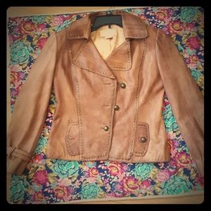 Women's leather Michael kors jacket